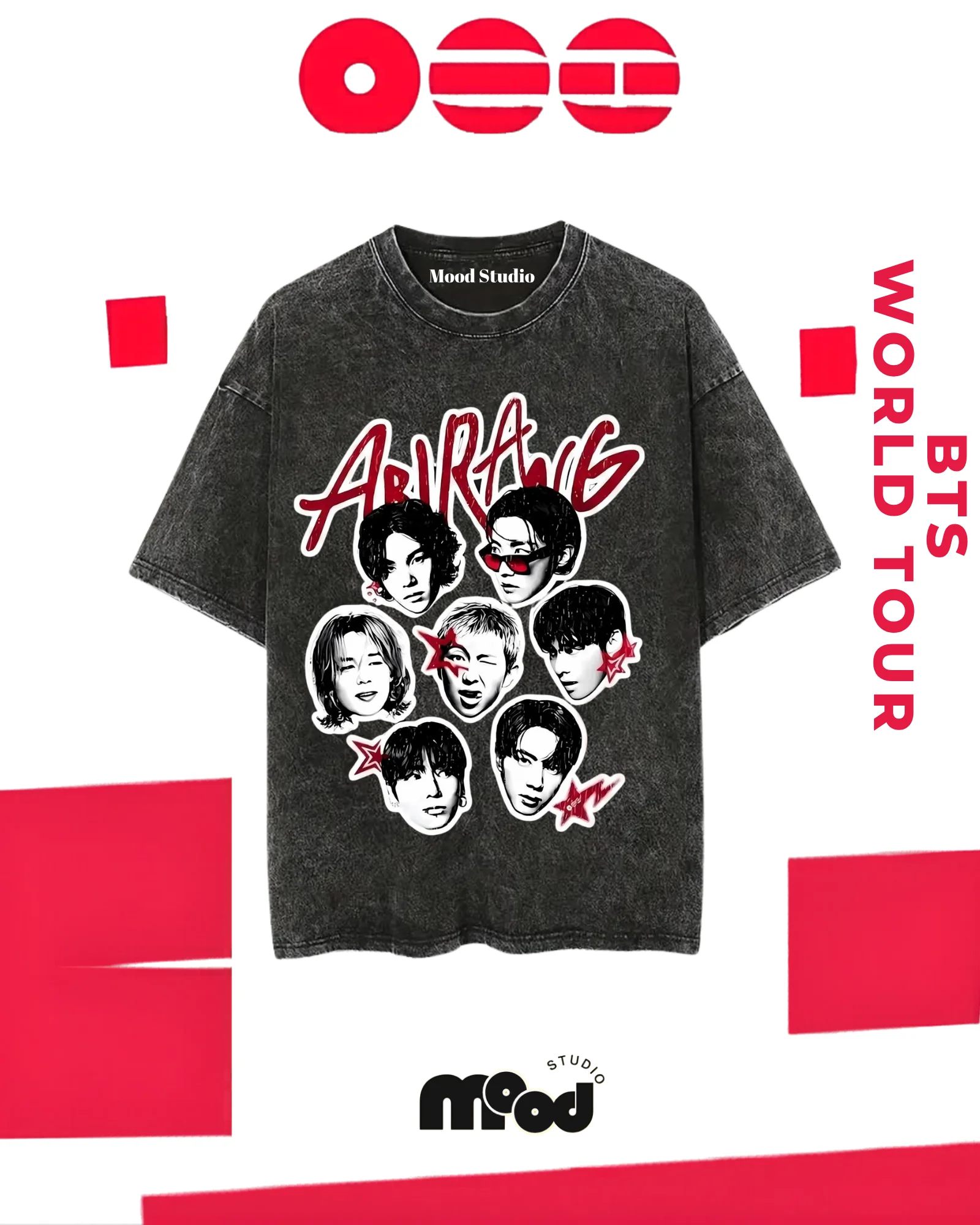 Polera BTS - ARIRANG - ACID WASH